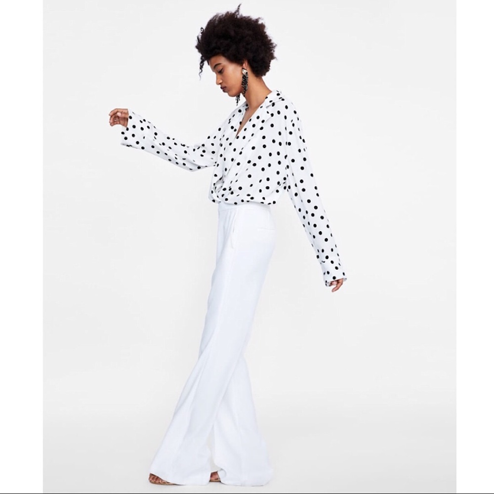ZARA Polka Dot Bodysuit - Picture 5 of 7